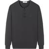 Qipai Men's Chinese Style Casual Round Neck Long-Sleeve Sweatshirt