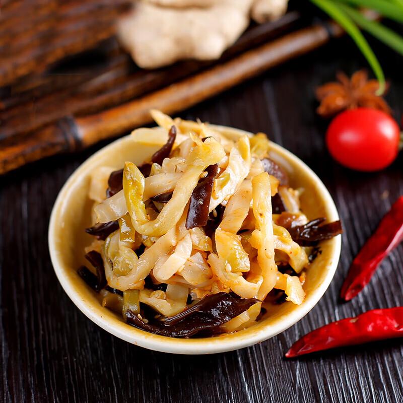 Yu Quan Pickled Mustard Tuber with Wood Ear, 80g (10-Pack)