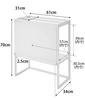 Yamazaki Jitsugyo Aquarium Rack White W61 x D34 x H70cm Tower Aquarium Stand Blindfold Storage Rack 1961 (Yamazaki)
