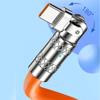 Super Fast Charging Cables Elbow Swivel Charging Line for iphone for Huawei for Android One Tow Three-in-one Data Cable