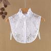 Women Fake Collar Half Shirt Ladies Shirt Fake False Collar For Women Black Woman Detachable Collar Lace Lapel Faux Col Tie