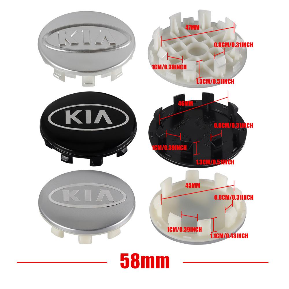 4Pcs 58Mm Original Car Styling Wheel Center Cap Hub Covers Badge Accessories for Kia Sportage Rio Ceed Cerato Soul Ornaments EF7