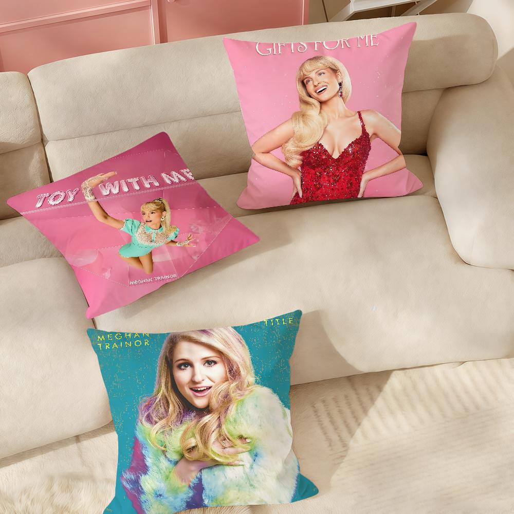 Meghan Trainor Подушка-игрушка 'Toy With Me' Наволочка Подходит для Спален Гостиных Автомобилей Домашнего Декора