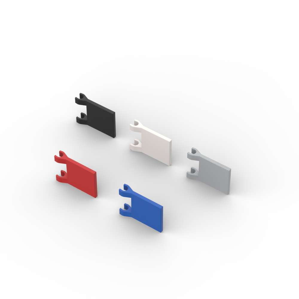 MOC 10 шт. Деталь-пазл 2335 Флаг 2x2 Квадратные строительные блоки 60779 Кирпичики для украшения замка Игрушка Детский подарок Дропшиппинг