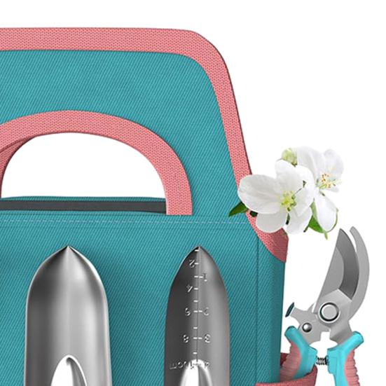 1 Набор садовых инструментов Ручная лопатка Грабли Секатор с обводным лезвием Перчатки и Сумка для переноски Сверхпрочные ручные инструменты Подарок для домашних садоводов