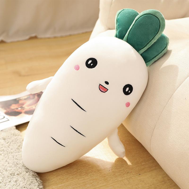 Soft Vegetables, Carrots, Throw Pillows, Plush Toys, White Radishes, Dolls, Kindergarten Teaching Props, Children'S Rag Dolls