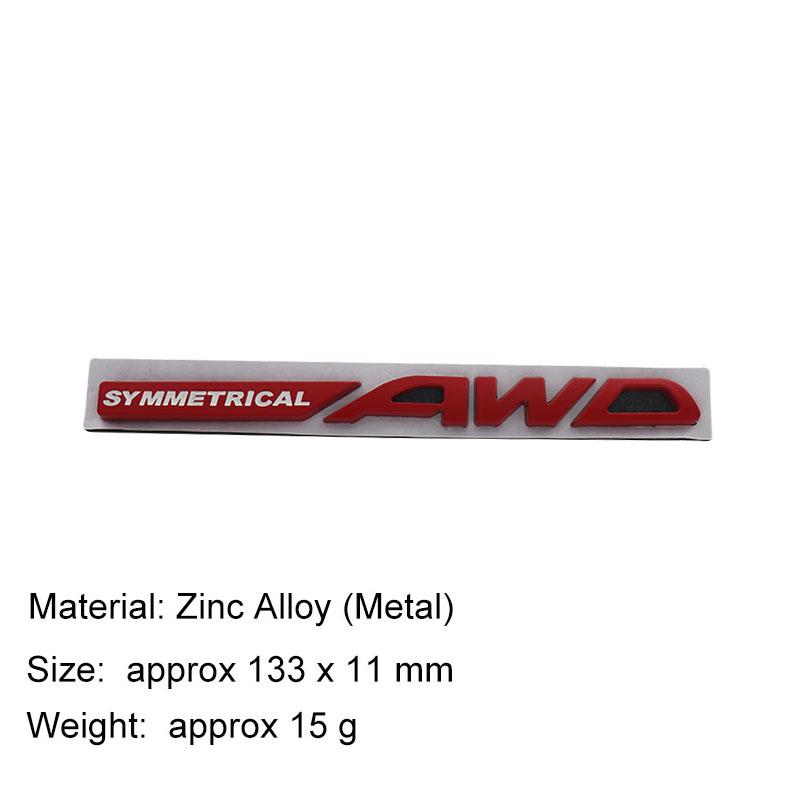 3D Стайлинг автомобиля СИММЕТРИЧНЫЙ AWD автомобиль Капот Крыло багажник Задний капот Шильдик Наклейка Эмблема Значок Наклейка