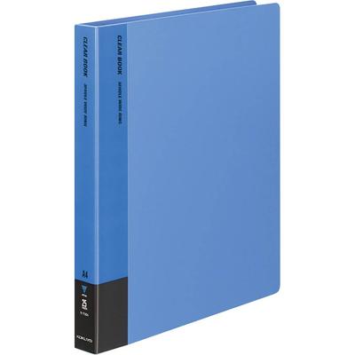 KOKUYO Папка-книга с прозрачными файлами, пополняемая, формат A4, вертикальная, 30 отверстий, синяя LA-730B