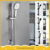 Wall Mounted Shower Kit with ABS Handheld Shower Head Stainless Steel Hose Adjustable Shower Stand Slider Bathroom Accessories
