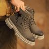 Men's High-End Italian Fashion Martin Boots - Trendy High-Top Motorcycle Shoes