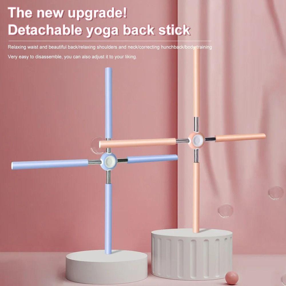 Adjustable Yoga Pole Removable Back Posture Gym Home Sports Equipment Cross Open Back