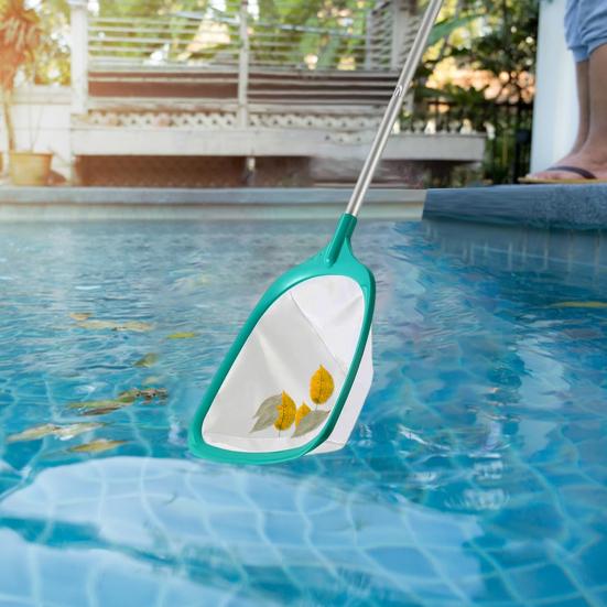 Pool Leaf Skimmer Net Ultra Fine Mesh with Long Handle Easy To Use Detachable Swimming