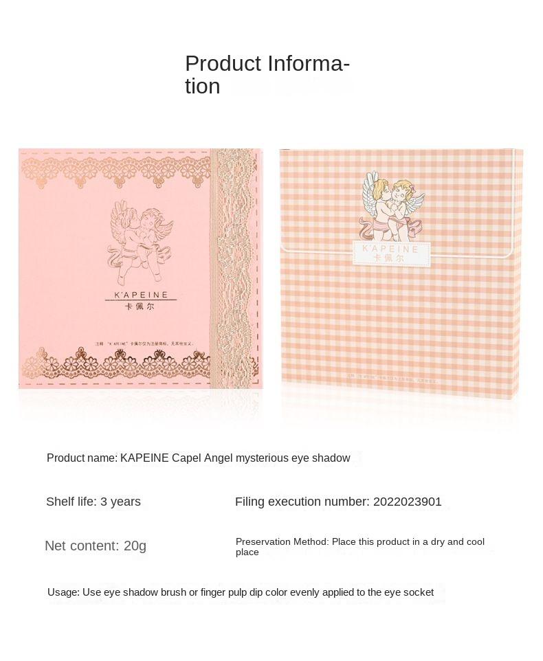 Angel Mysterious Ten-color Eyeshadow Disc, Matte Grooming, Smudge Blush, Highlight, Eyeshadow Multi-purpose Disc