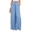 2025 European & American Spring/Summer Women's Loose Wide-Leg Casual Fashion Long Pants