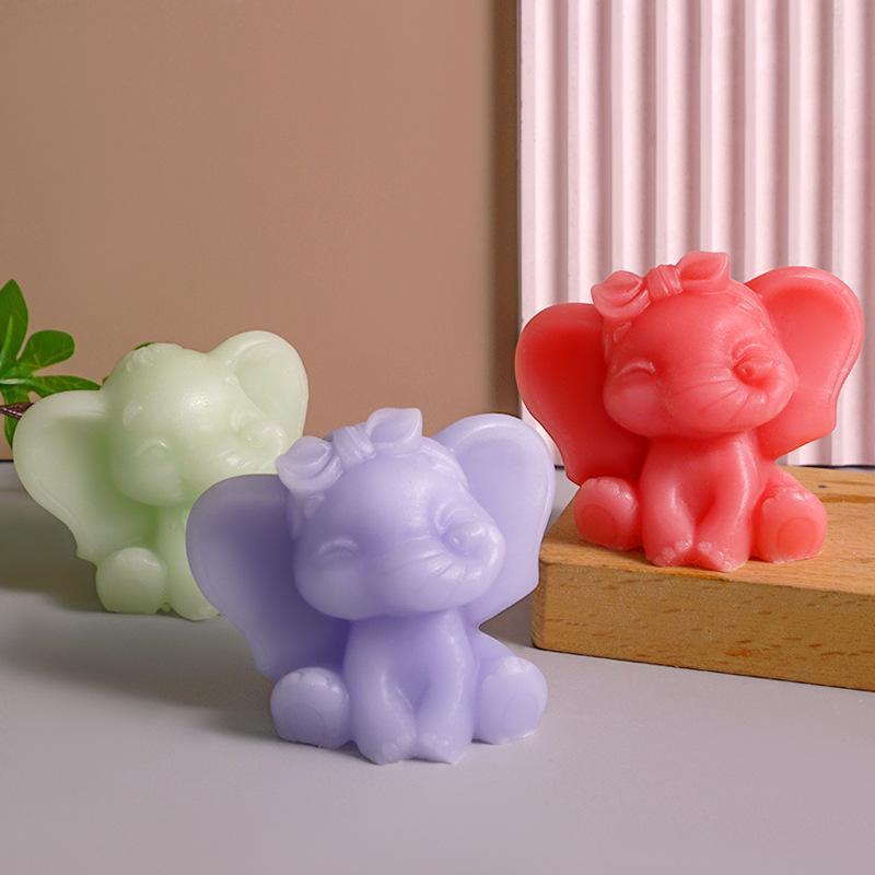 1 шт. 3D слон свеча силиконовая форма животное слон смола ремесло гипс форма DIY кавайные свечи для декора комнаты подарки на день рождения
