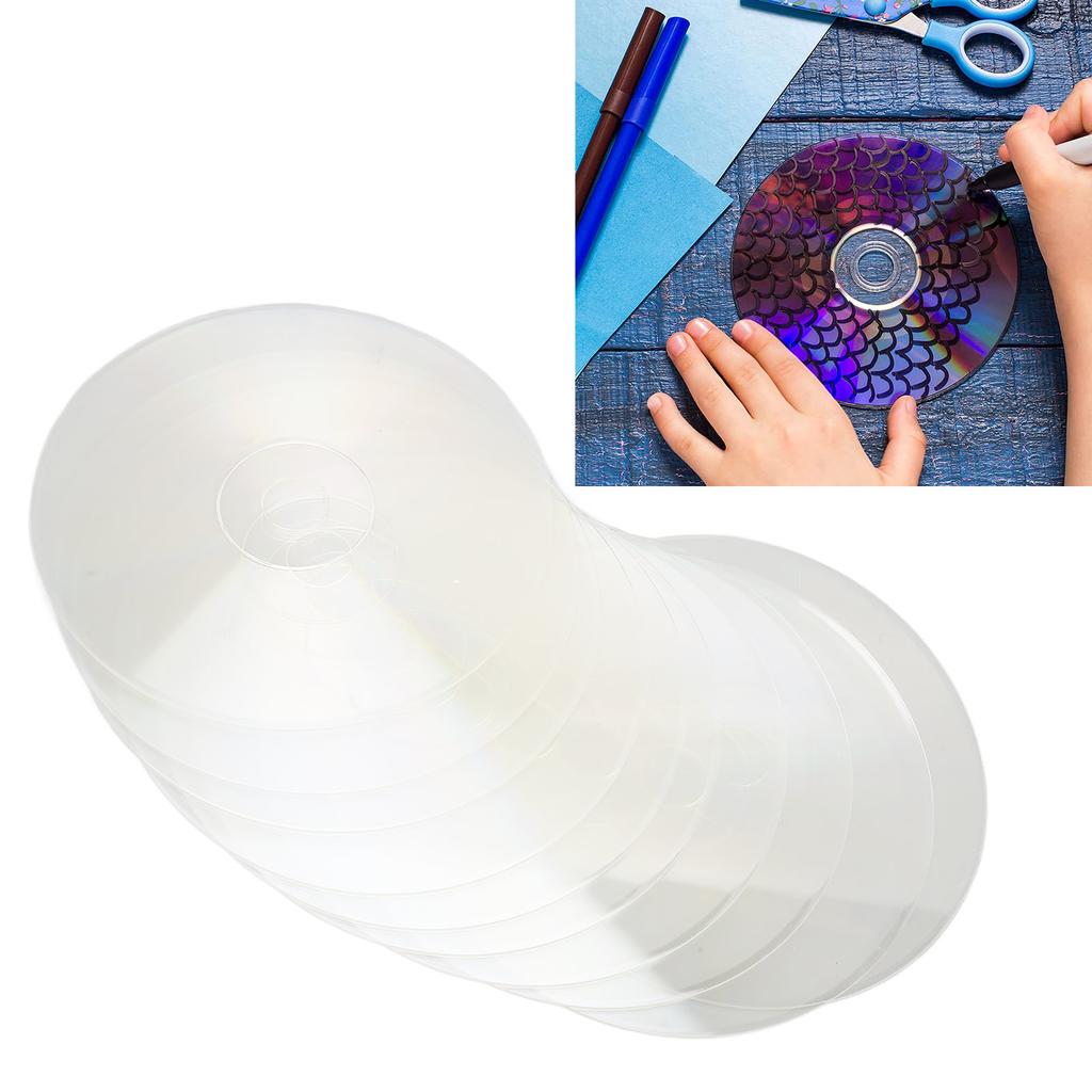 10 шт. Прозрачные CD Эстетическая полировка Настенная роспись CD для DIY поделок Настенный декор для комнаты для вечеринки