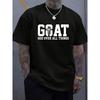 Европейские размеры GOAT Бог Над Всем Бог Вера Иисус Т Футболка Мужская Свободный крой Одежда для Всех Сезонов Дышащая Впитывающая пот