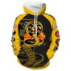 Karate Kid Cobra Kai 3D Hoodie Sweatshirt Cosplay Animation 3D Pull Over Hoodies