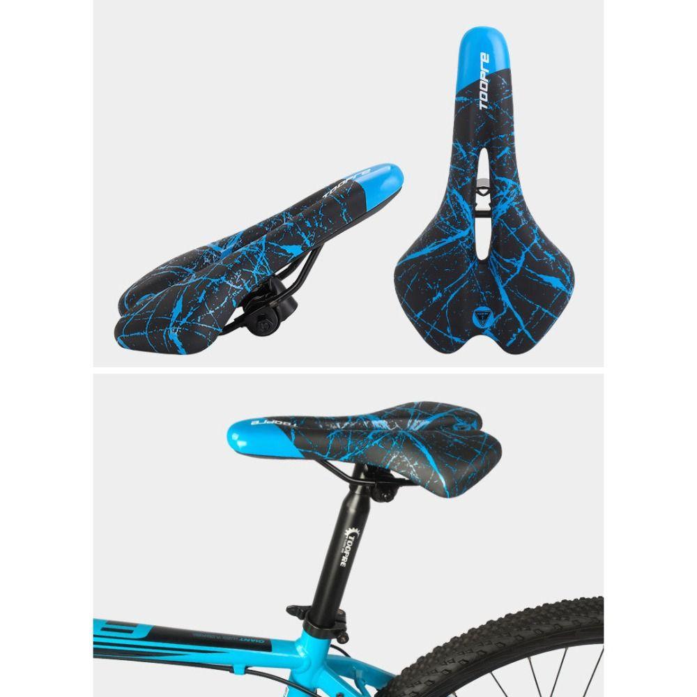 PU Leather MTB Seat Gel Filled Mountain Road Bike Seat Soft Bicycle Saddle