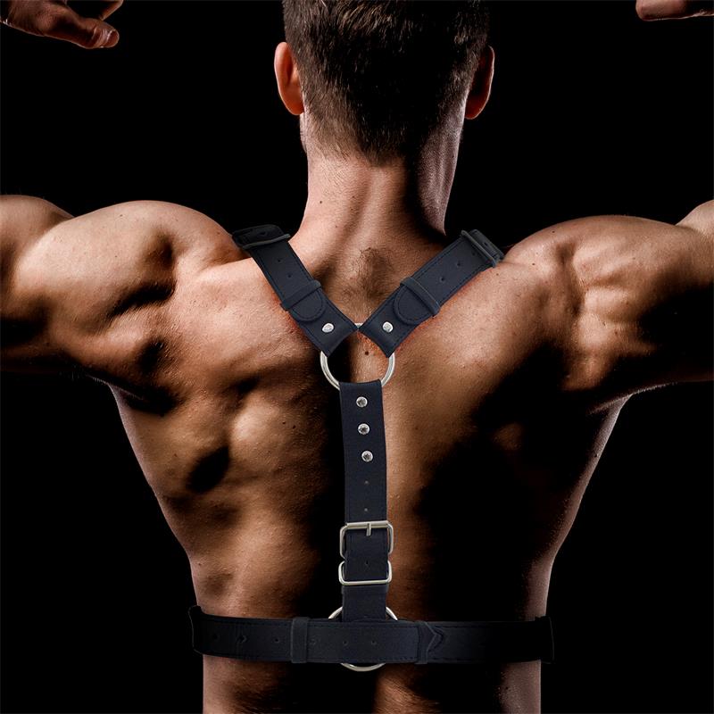 Fabrio Men's Bondage Harness Vegan Leather