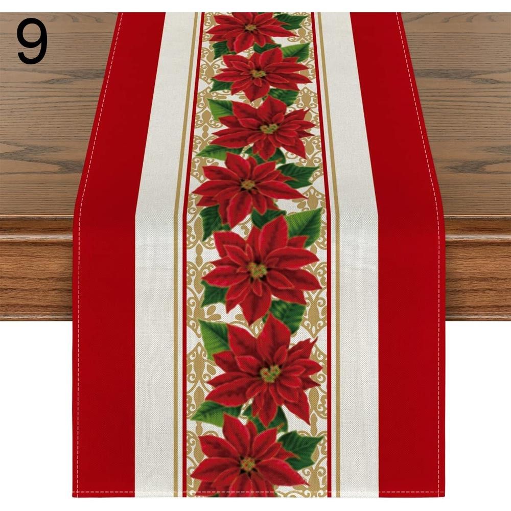 Merry Christmas Xmas Tablecloth Printed Table Cover New Year Table Flag Home Party Decor