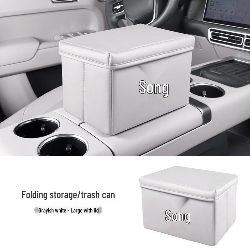 Multifunctional Car Storage & Folding Trash Bin for BYD Song PLUS/L/PRO/EV
