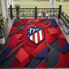 Soft Floor Carpet Atletico Madrid Pattern Area Rug Decorative Mat For Home Room Decoration