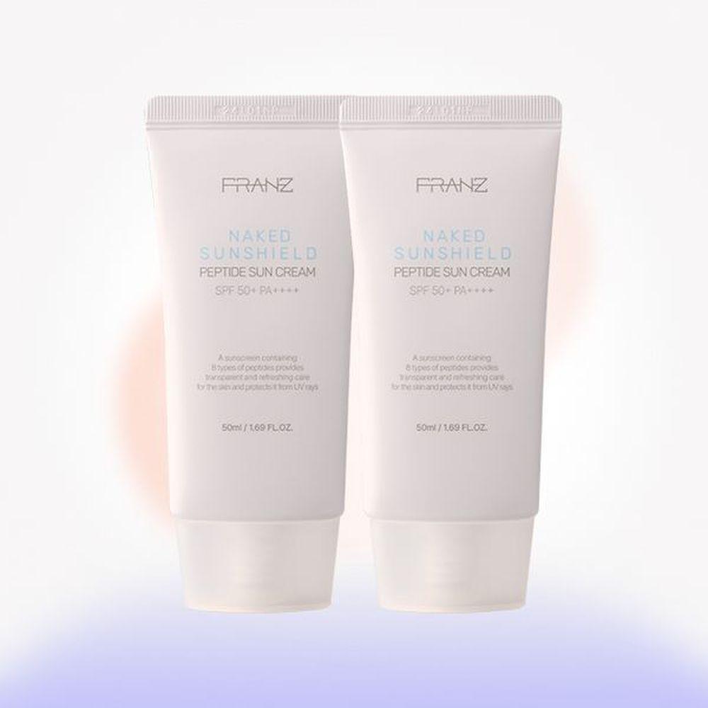 Franz Солнцезащитный крем Naked Sunshield Peptide 50 мл x 2