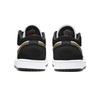 Jordan Air Jordan 1 Abrasion Resistant Breathable Low top Skateboard Shoes Unisex Black Gold 553558-152(Team963-SBOX)