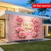 2D flat warm Mother's Day background cloth center gold "Feliz D í a de la Mam á" Spanish artistic word