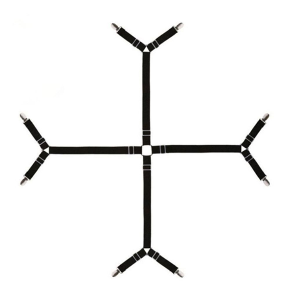 Non-Slip Bed Sheet Holder Adjustable Fixing Strap Grippers Durable Clothes Pegs  Blankets