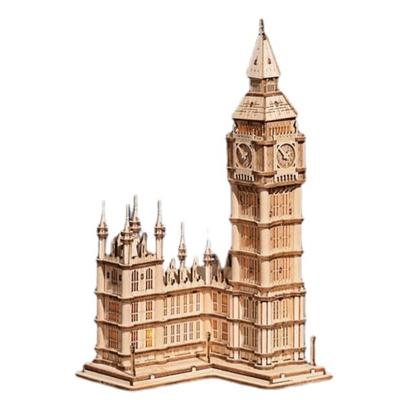 Руководство пользователя на японском языке Robotime 3D Wood Puzzle Ornament Series Tsukurunsu® [Официальная продажа/включен японский язык] (Биг Бен)