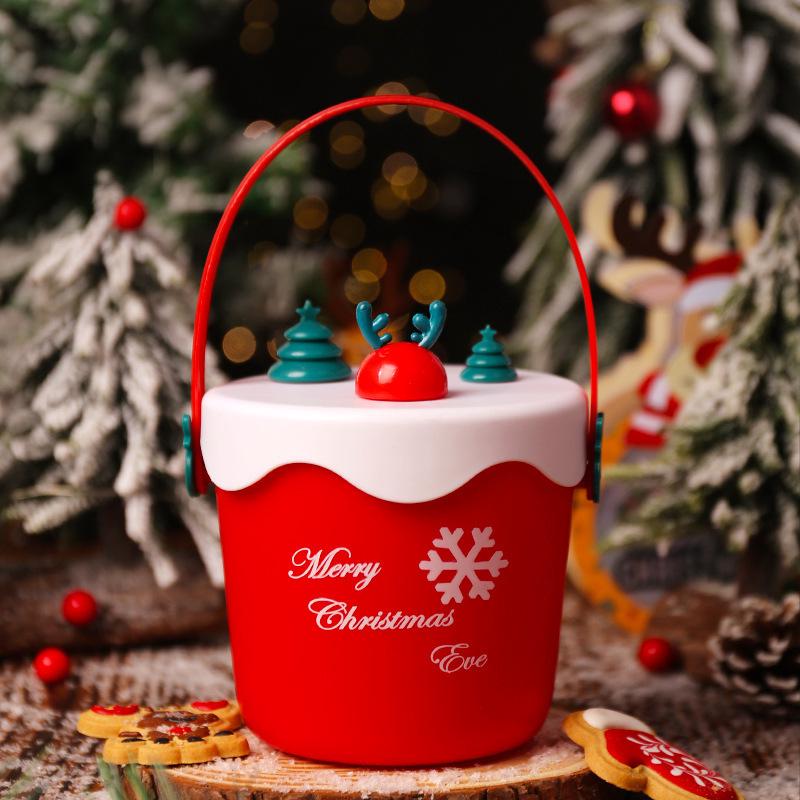 Трансграничная рождественская подарочная коробка с яблоками и дизайном снеговика