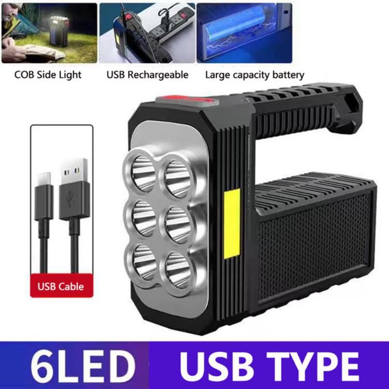Солнечный перезаряжаемый USB мощный фонарик супер яркий светодиодный фонарик портативный прожектор дальний свет