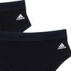 Adidas Solid Color Brand Logo Breathable Antibacterial High Waist Underwear Women Underwear Black 4A1P00-908