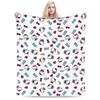 Hello Kitty Blankets Cute Cartoon Wool Funny Warm Throw Blankets for Bedding Lounge Textile Decor