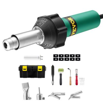 Hot Air Plastic Welder, 1600W Hot Air Torch Pistol, 122-1112 Degrees F PVC TPO Vinyl Heat Gun Welding Torch