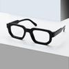 Vintage Small Square Frame Women'S Anti Blue Light Glasses Retro Brand Design Luxury Men Thick Leg Square Fashion Glasses Frame