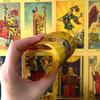 Изучение колоды Таро Сияющее золото Классические английские карты Таро с бумажным путеводителем Пророчество Пророка Гадание Оракула