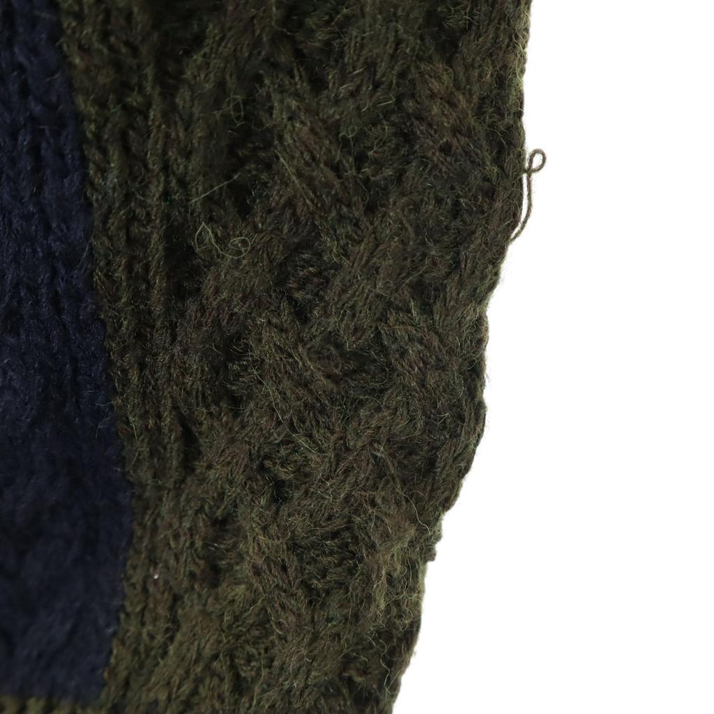 BOB made in Italy Faux suede switching Knit jacket M Brown Men's Used