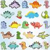 100 шт./набор Q Baby Смешная серия динозавров 01 Наклейки DIY Скрапбуки Альбом Декор Наклейки