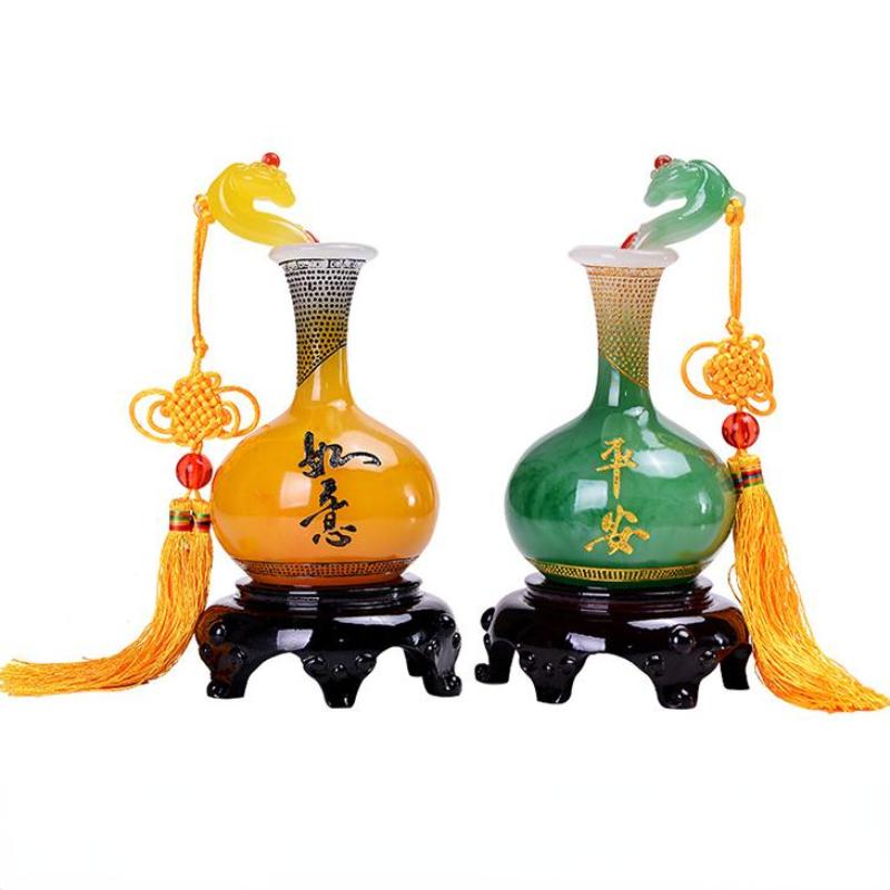 Ваза PingAn Ruyi, украшение для дома, гостиной, винного шкафа, аксессуаров для крыльца, теплых подарков