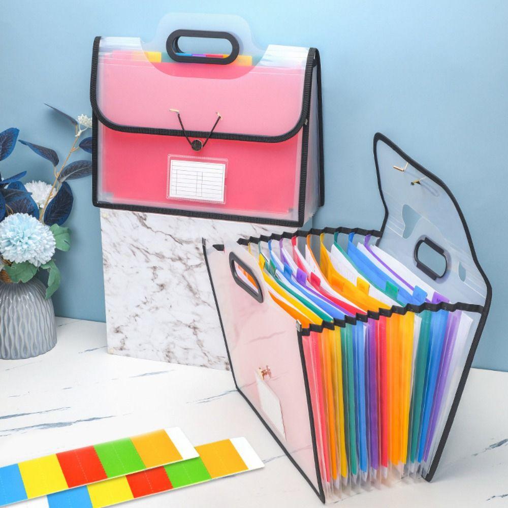 Portable File Organizer Monthly Bill Receipt Organizer for School Home and Office Classroom