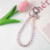 Luxury High-End Beaded Mobile Phone Chain Universal Phone Anti Loss Lanyard For Women Girls  Keychain Pendant