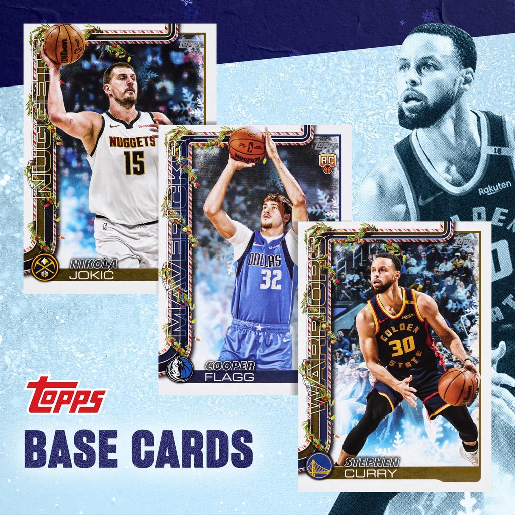 2025 Topps Holiday Баскетбольный Календарь-Обратный Отсчет Запечатанный на Фабрике - -