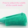 8-Row Detangling Brush Cushion Shampoo Brush Scalp Massage Detangler Hair Comb for Curly Straight Thick Wet Dry Hair
