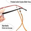 Adjustable Leather High Elasticity Neck Straps Reading Glasses Chain Anti-lost Face Mask Lanyards