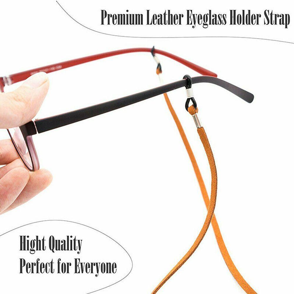 Adjustable Leather High Elasticity Neck Straps Reading Glasses Chain Anti-lost Face Mask Lanyards