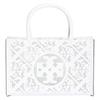 TORY BURCH Ella Bio Perforated Classic Brand Embossed Artificial Leather Tote Bag Tote Bag Shopping Bag Shoulder Handbag Mini Women's White 169807-100