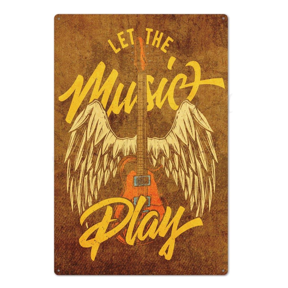 Оловянная вывеска в стиле рок-н-ролл, винтажная металлическая табличка, металлический винтажный металлический плакат, ретро-рок, Настенный декор для бара, паба, клуба, мужская пещера 20x30